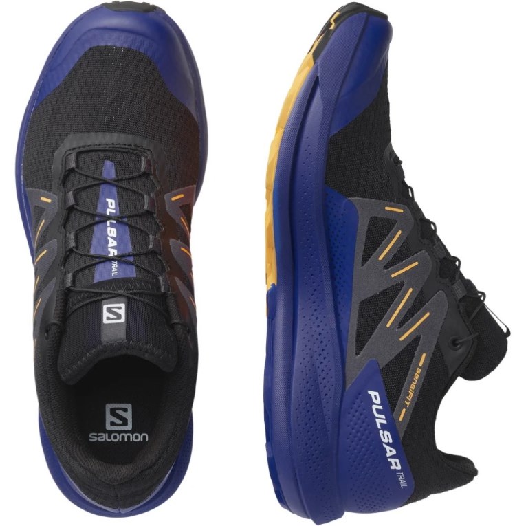 Salomon Pulsar Men's Trail Running Shoes Blue / Black | CA 58V92